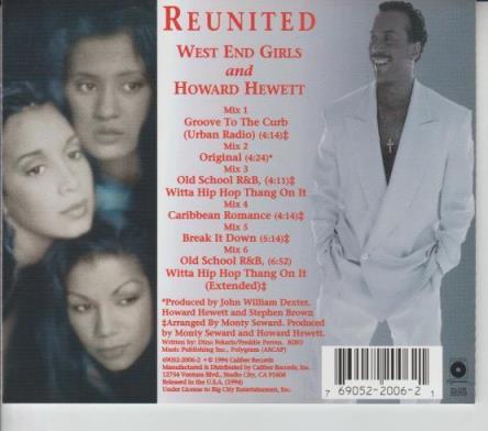 West End Girls & Howard Hewett: Reunited - NeverDieMedia