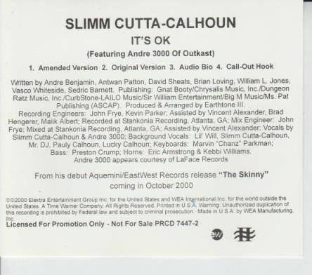 Slimm Cutta-Calhoun: It's Ok Promo