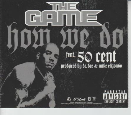 The Game: How We Do 3-Track Promo w/ Back Artwork
