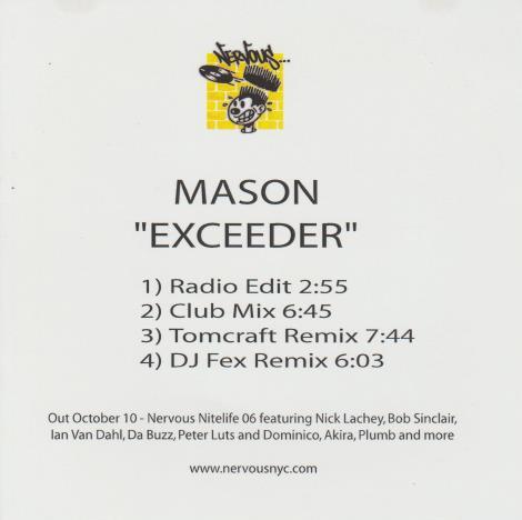 Mason: Exceeder Promo w/ Artwork