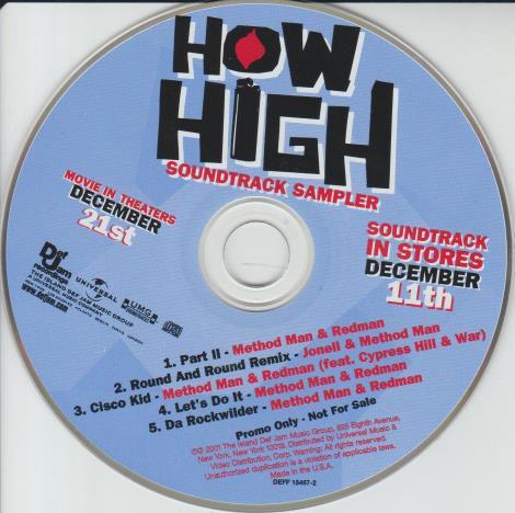 How High Soundtrack Sampler Promo