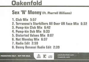 Oakenfold: Sex 'N' Money Promo