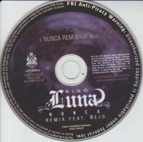 Rigo Luna: Nunca Remix Promo