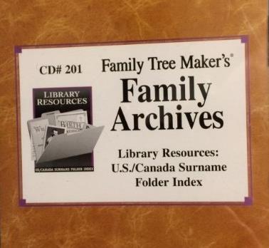 Family Tree Maker: Family Archives Library Resources: U.S./Canada Surname Folder Index