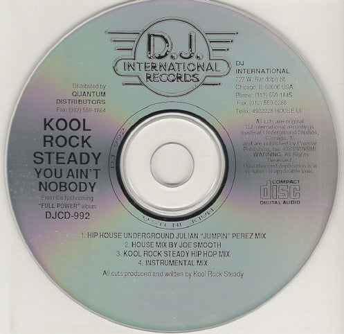 Kool Rock Steady: You Ain't Nobody