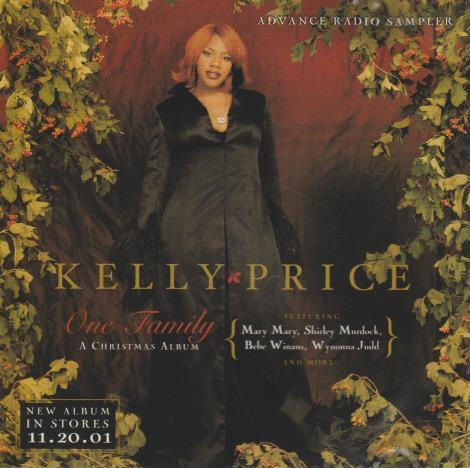 Kelly Price: One Family: A Christmas Album: Advance Radio Sampler Promo w/ Artwork