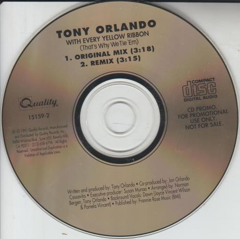 Tony Orlando: With Every Yellow Ribbon (That's Why We Tie 'em) Promo