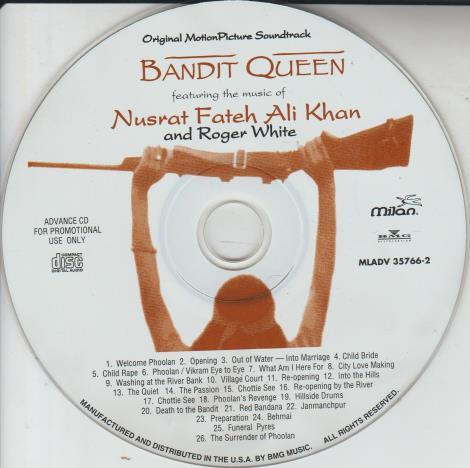 Bandit Queen Featuring The Music Of Nusrat Fateh Ali Khan & Roger White Advance Promo