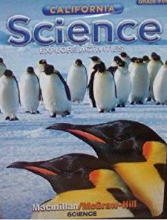 California Science: Explore Activities Grade 3