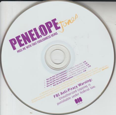 Penelope Jones: Miss Me With That Foolishness Remix Promo, No Artwork