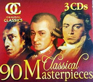 90 Classical Masterpieces 3-Disc Set w/ Artwork