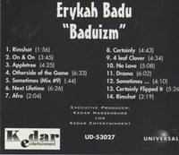 Erykah Badu: Baduizm Promo w/ Artwork