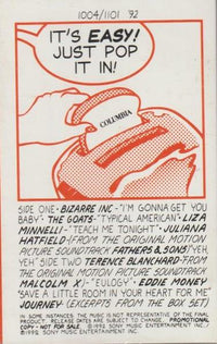Columbia Audio Buyways 1004/1101 '92 Promo w/ Artwork