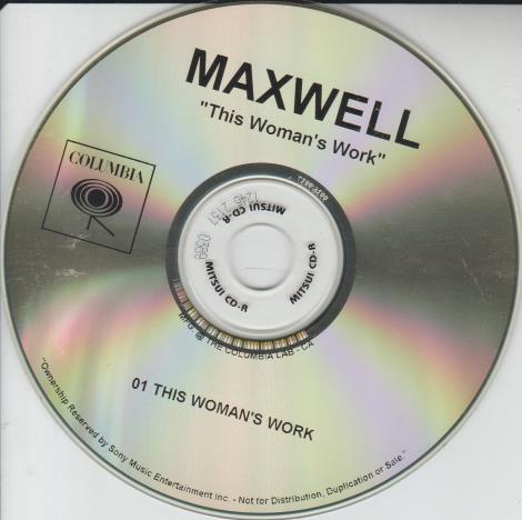 Maxwell: This Woman's Work CDr Promo