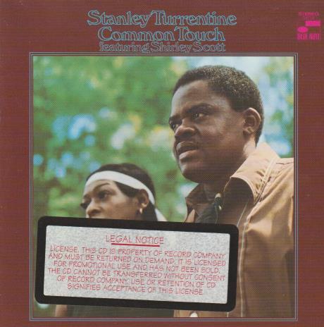 Stanley Turrentine: Common Touch Promo Stamped w/ Artwork