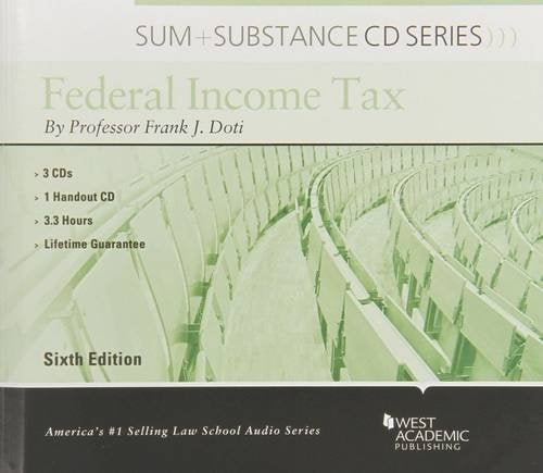 Sum & Substance CD Series: Federal Income Tax 6th