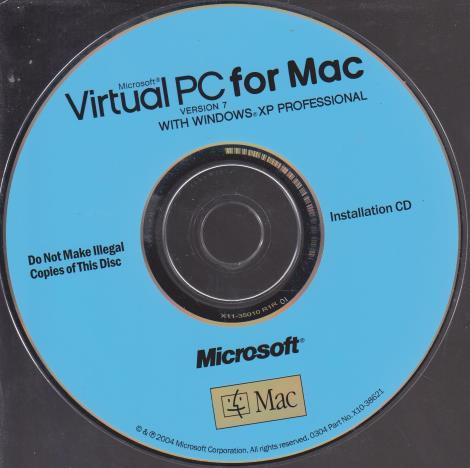 Microsoft Virtual PC For Mac 7 Windows XP Pro – NeverDieMedia