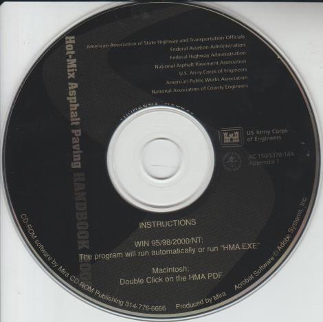Hot-Mix Asphalt Paving Handbook 2000 On CD-ROM