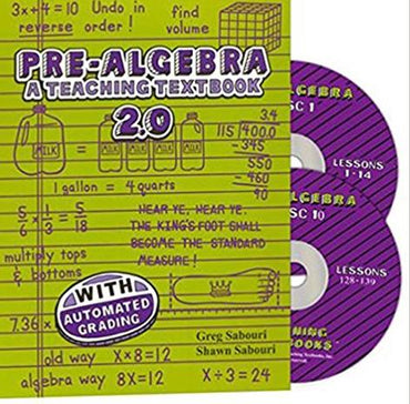 Pre-Algebra: A Teaching Textbook 2.0 10-Disc Set