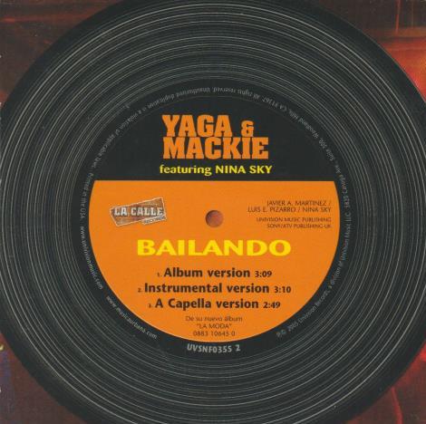 Yaga & Mackie: Bailando Promo w/ Artwork