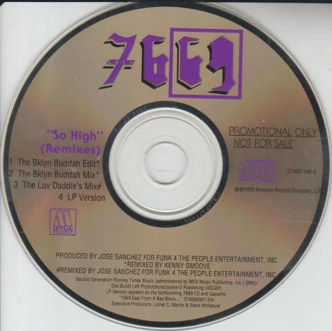 7669: So High: Remixes Promo