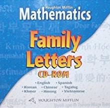 Houghton Mifflin Mathematics: Family Letters Grades K-6