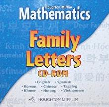 Houghton Mifflin Mathematics: Family Letters Grades K-6