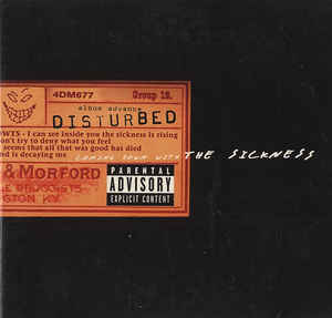 Disturbed: The Sickness Advanced Promo w/ Artwork
