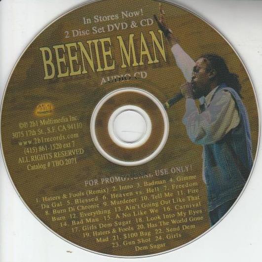 Beenie Man: Audio CD Promo