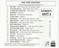 Master P & Romeo AKA Miller Boyz: Hip-Hop History Promo w/ Artwork