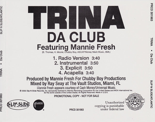 Trina: Da Club Promo