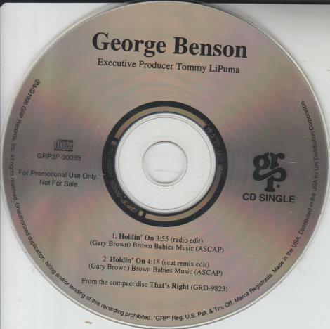 George Benson: Holdin' On Promo