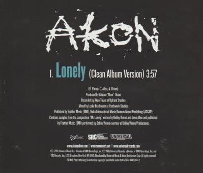 Akon: Lonely Promo