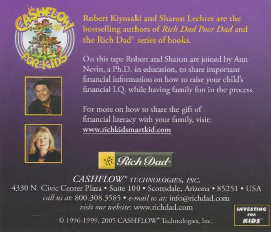 Rich Dad's: Raising Your Child's Financial I.Q. w/ Back Artwork