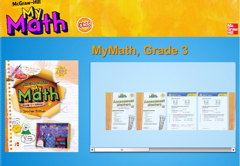 McGraw-Hill My Math: eTeacher Edition: Grade 3