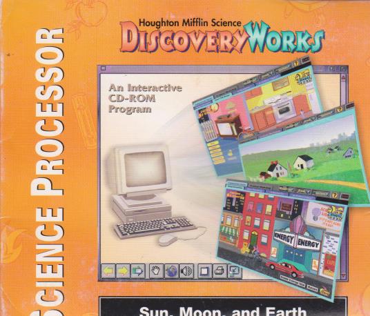 Houghton Mifflin Science Discovery Works: Science Processor: Sun Moon & Earth w/ Manual - NeverDieMedia