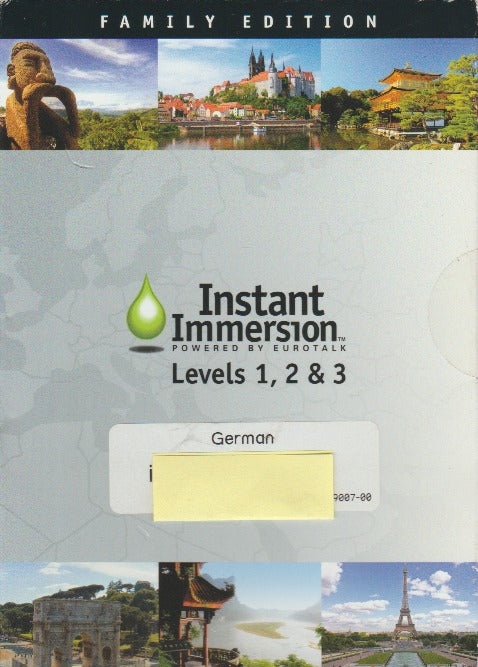 Instant Immersion: German Levels 1, 2, & 3 Family w/ Guide