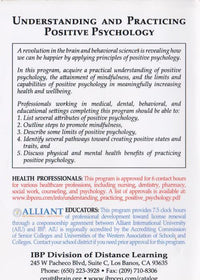 Understanding And Practicing Positive Psychology