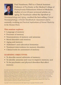 Clinical Aspects Of Memory