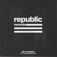 A&R Sampler Volume 72 September 2013 Promo w/ Artwork