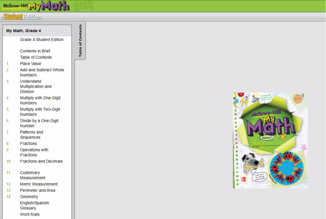 McGraw-Hill My Math: eStudent Edition Grade 4