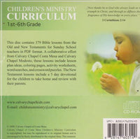 Children's Ministry Curriculum: 1st-6th Grade