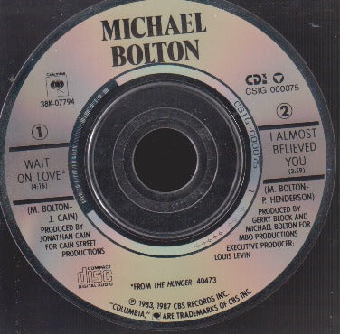 Michael Bolton: Wait On Love