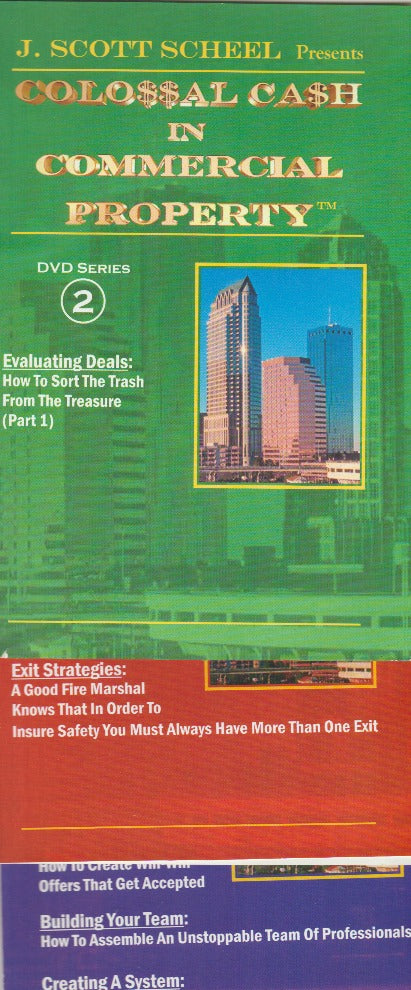 Colossal Cash In Real Estate Property DVD 2, 3, & 4 Incomplete, 3-Disc Set