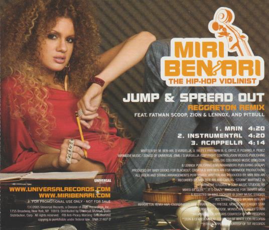 Miri Ben-Ari: Jump & Spread Out Reggaeton Remix Promo