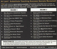 The SuperSub Solution: Secrets Of Successful Substitute Teaching Volume 1 & 2
