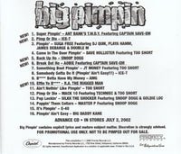 Big Pimpin Promo w/ Artwork