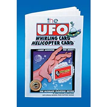 The UFO Whirling Card Helicopter Card w/ Book, Card, String, & Wax
