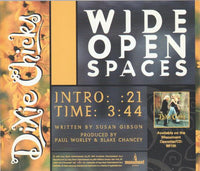 Dixie Chicks: Wide Open Spaces Promo w/ Artwork