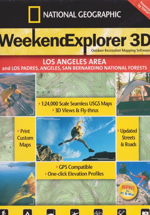 Weekend Explorer 3D: Los Angeles Area & Los Padres, Angeles, San Bernadino National Forests